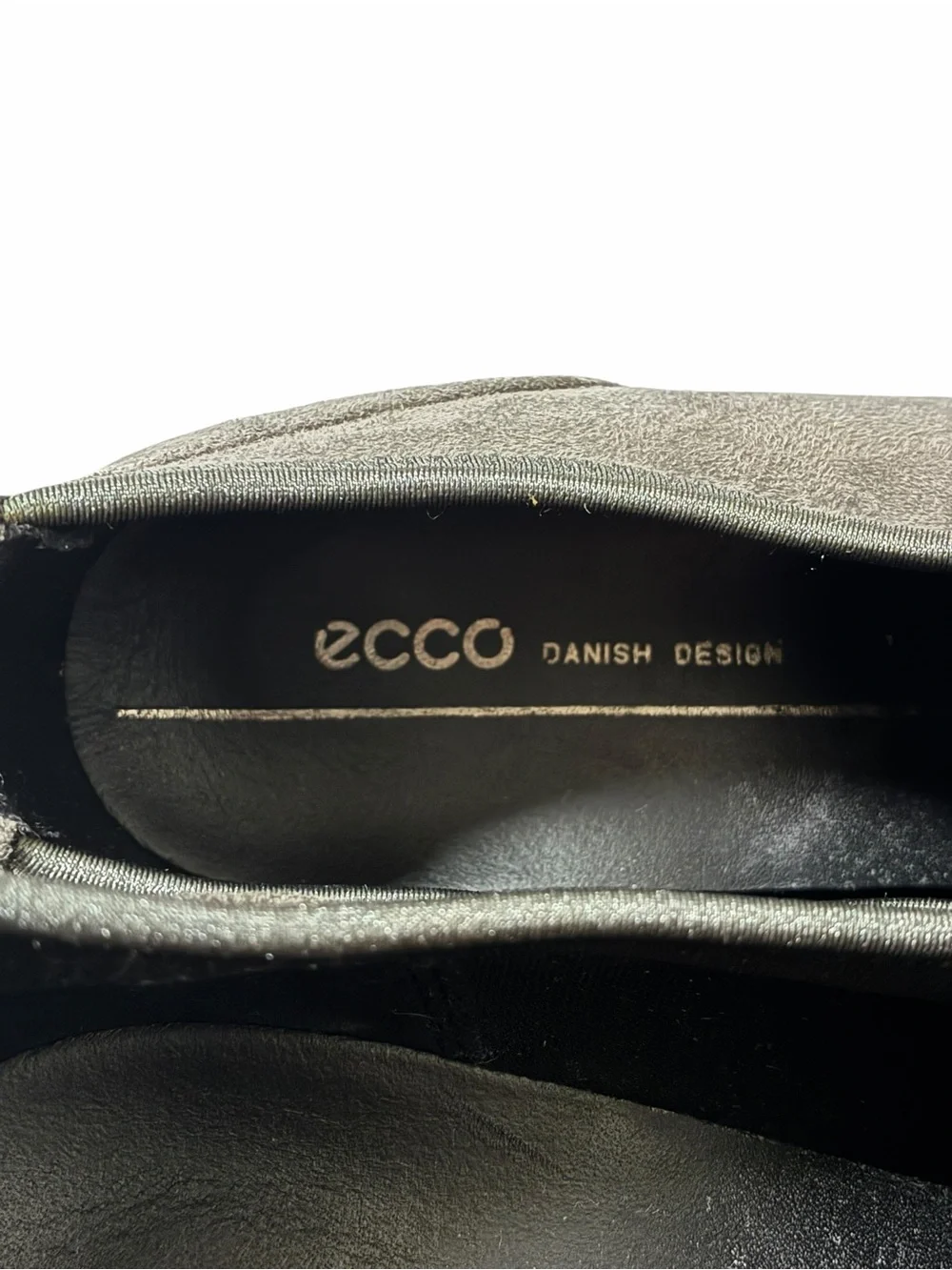 Ecco Shoes Suede Ankle Booties Gray US 8 Heeled Slip‎ On EU 39 Comfort Portugal